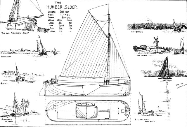 Plans of a Humber Sailing Barge Sloop